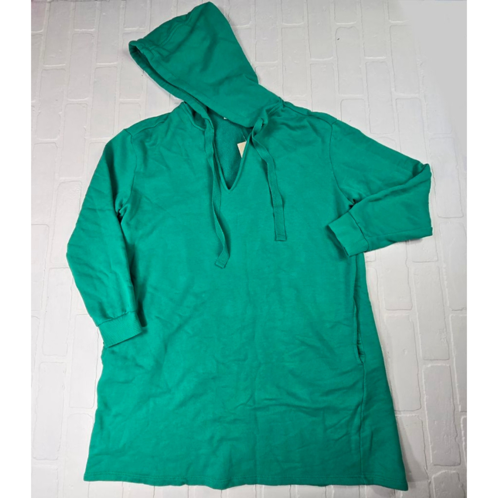 Universal Thread Green Hooded Sweatshirt Tunic Size Small